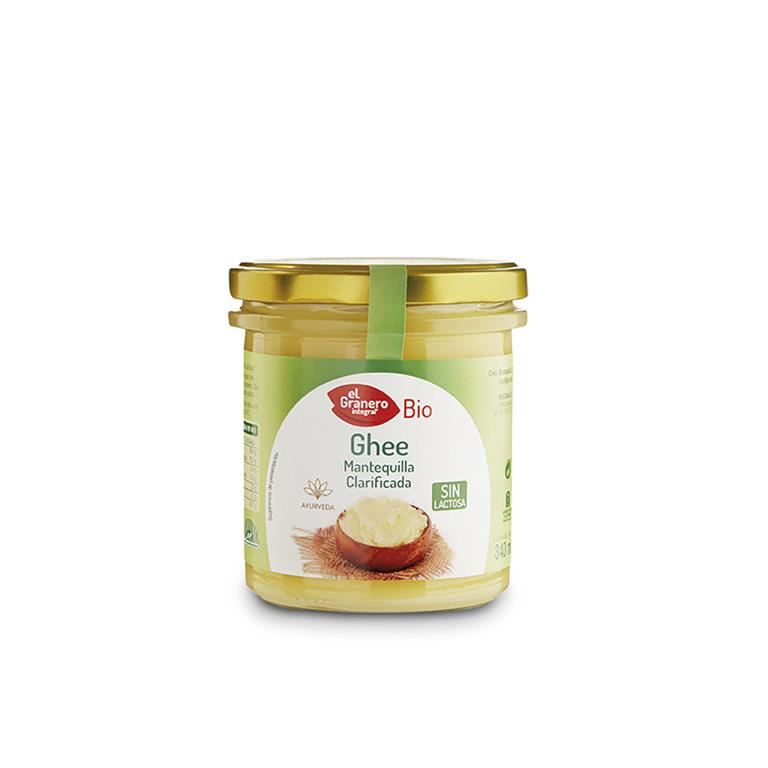 GHEE MANTEQUILLA CLARIFICADA AYURVEDICA BIO 340gr (U/C 12)-EL GRANERO