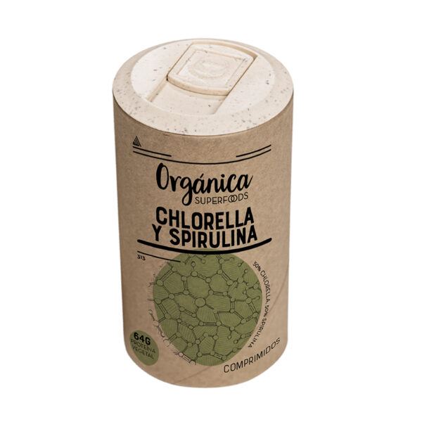 SPIRULINA Y CHLORELLA BIO 180comp-ORGÁNICA